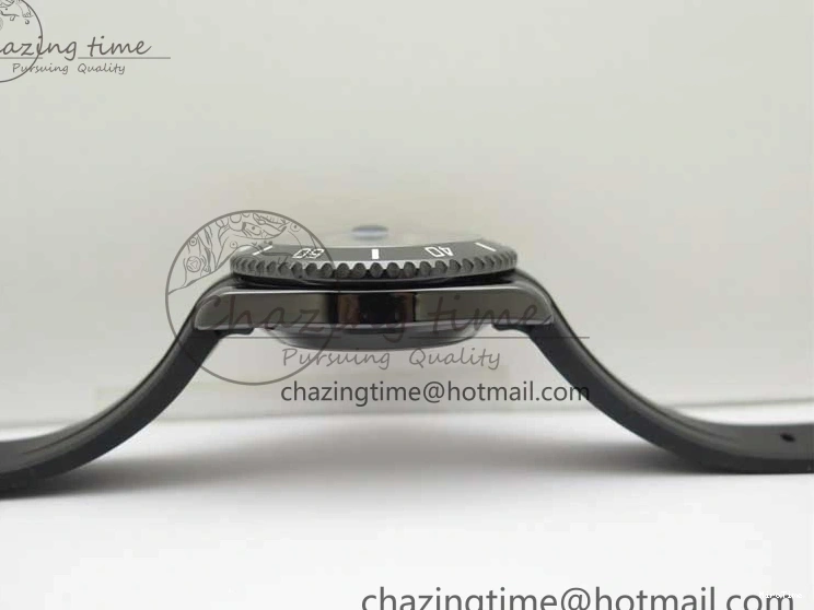 MiroTime 1227 Submariner 40mm Black Ceramic 5GF Best Edition Blue Candy Dial on Black Rubber Strap SA FashionForward 2473